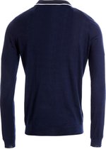 River Woods Slim fit trui met polokraag in blauw