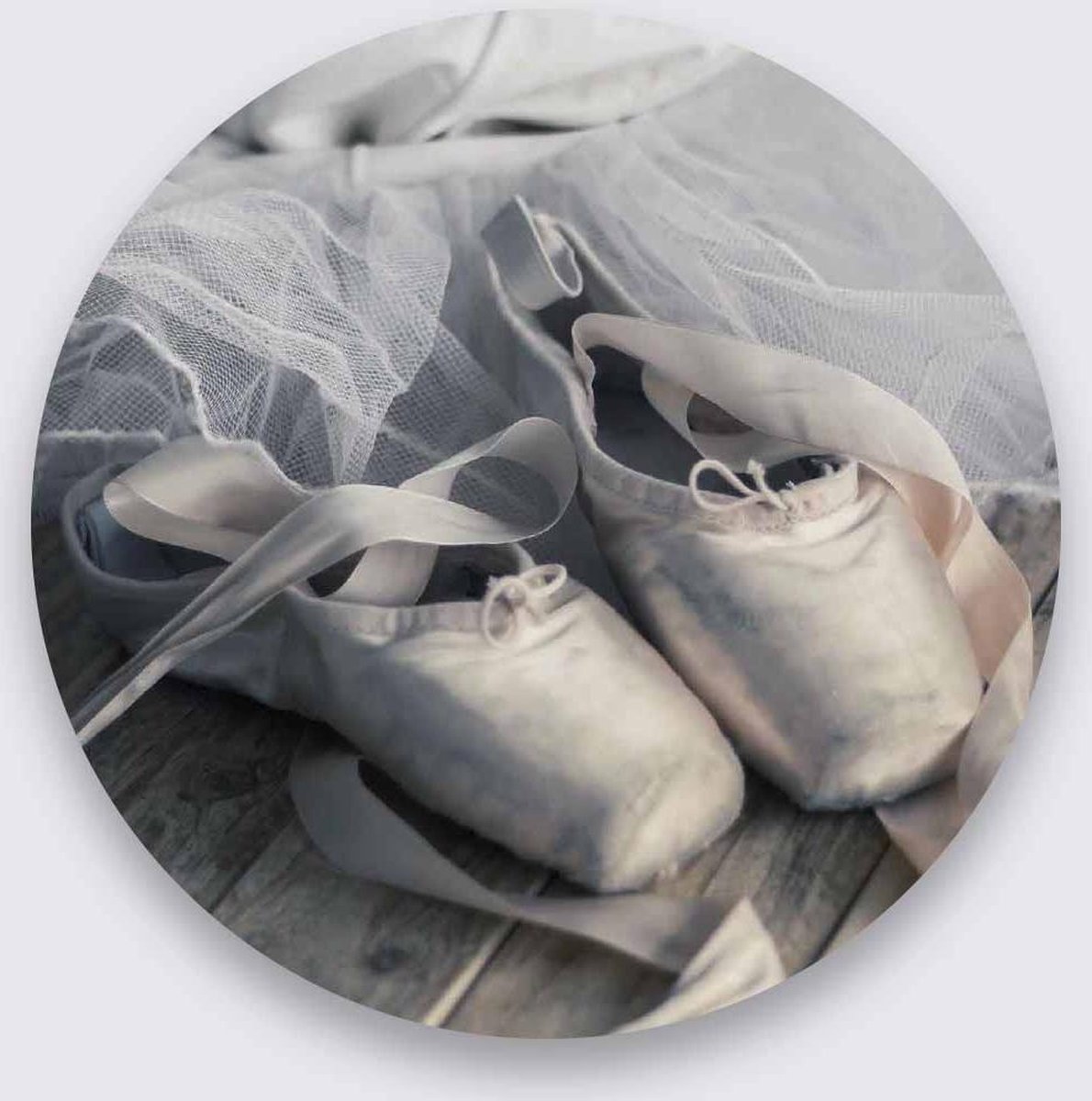Schilderij - ballet spitzen - Collectie Moves - Pure Metal - 50x50cm