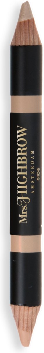 MRS.HIGHBROW - Dual Highlighter Pencil Warm 02 - 1.00 st - potlood