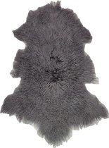 Euroskins Schapenvacht Vloerkleed Donkergrijs -90x55 cm - Lith