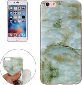 Voor iPhone 6 Plus & 6s Plus groen marmerpatroon Soft TPU beschermende achterkant van de behuizing