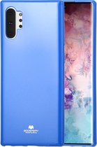 GOOSPERY JELLY TPU schokbestendig en kras-hoesje voor Galaxy Note 10+ (blauw)