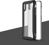 Voor iPhone XS / X Blade-serie Transparant acryl Beschermhoes (zwart)