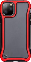 Voor iPhone 11 Pro Blade-serie Transparant acryl Beschermhoes (rood)