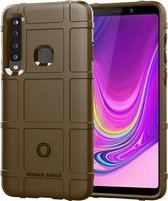 Schokbestendige beschermhoes volledige dekking siliconen hoesje voor Galaxy A9 (2018) (bruin)