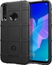 Voor Huawei Y7P Full Coverage Shockproof TPU Case (Zwart)