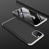 Voor iPhone 11 GKK Three Stage Splicing Volledige dekking PC-beschermhoes (zwart zilver)