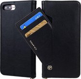 Voor iPhone 8 Plus / 7 Plus CMai2 Kaka Series Litchi Texture Horizontale Flip Leather Case met houder en kaartsleuven (zwart)