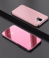 Galvaniserende spiegel Horizontale flip lederen tas voor Xiaomi Pocophone F1, met houder (rosÃ©goud)