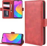 Dual-side magnetische gesp horizontale flip lederen case voor Xiaomi Mi CC9e / Mi A3, met houder & kaartsleuven & portemonnee & fotolijst (rood)