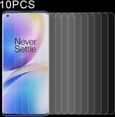 Voor OnePlus 8 Pro 10 PCS Halfscherm Transparante gehard glasfilm