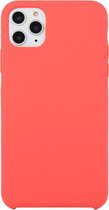 Voor iPhone 11 Pro Effen kleur Effen siliconen schokbestendig hoesje (rode pruim)