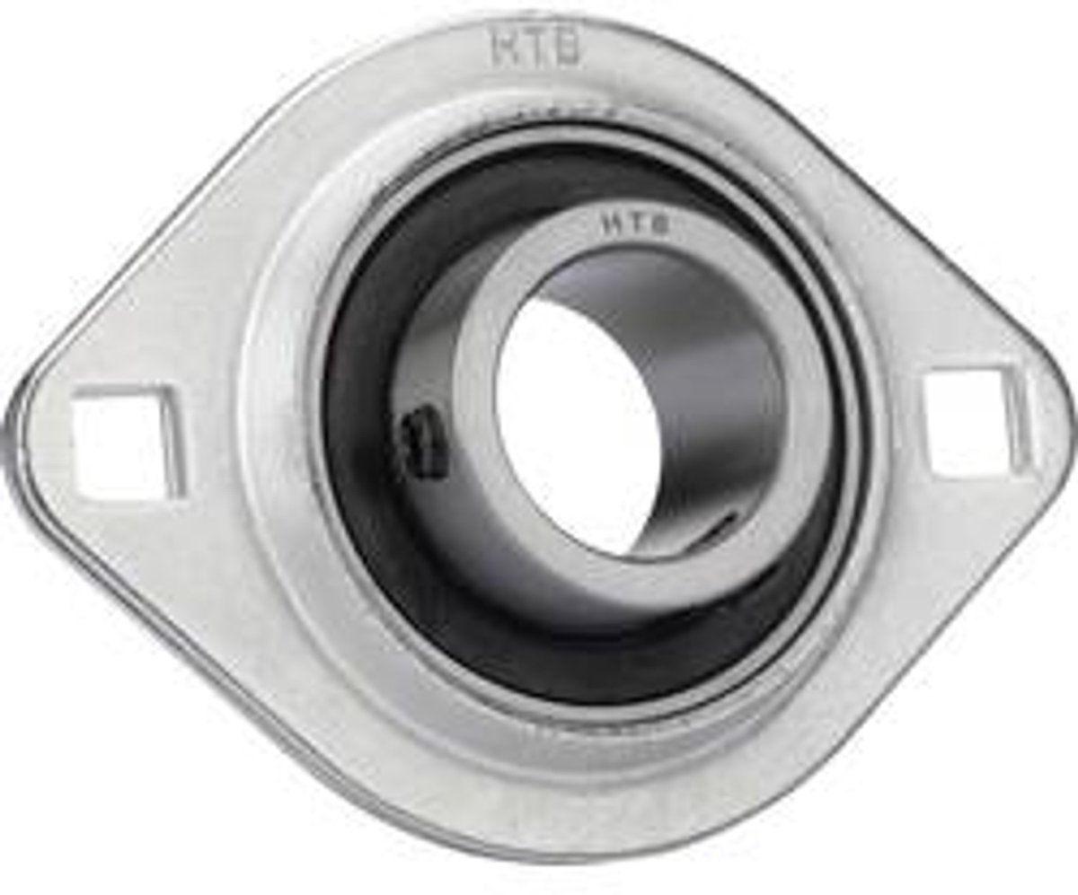 HTB SBPFL 205 Flenslager Plaatstaal Boordiameter 25 mm Gatafstand 76 mm