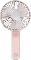 Draagbare stille multi-speed windsnelheid opvouwbare USB oplaadbare ventilator (roze)