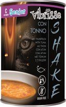 Vibrisse shake senior+ tonijn met extra vitamine-c - 12x135 gr - 1 stuks