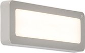 QAZQA prim - Moderne LED Wandlamp voor buiten - 1 lichts - D 30 mm - Grijs - Buitenverlichting