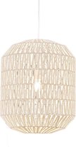QAZQA lina - Design Grote hanglamp - 1 lichts - Ø 400 mm - Wit -  Woonkamer | Slaapkamer | Keuken