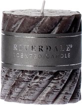 Riverdale Swirl - Bougie parfumée - Gris foncé - 7,5x7,5 cm