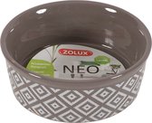 Zolux voerbak knaagdier neo sandstone grijs - 150 ml 10x10x4 cm - 1 stuks