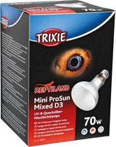 Trixie reptiland mini prosun mixed d3 uv-b lamp zelfstartend - 70 watt 8x8x10,8 cm - 1 stuks