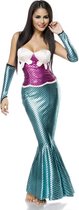 Atixo - Sexy Mermaid Kostuum - L - Roze/Turquoise