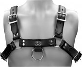 Leather Male Chest Harness - Black