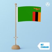 Tafelvlag Zambia 10x15cm | met standaard