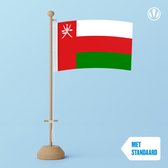 Tafelvlag Oman 10x15cm | met standaard