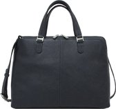 Gigi Fratelli Laptoptas Elegance Leer - blauw