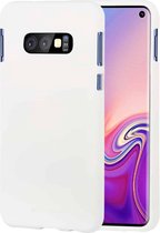 GOOSPERY SOFT FEELING Vloeibare TPU Drop-proof Soft Case voor Galaxy S10e (wit)