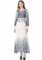 Dames Mori Design jurk met lange mouwen (kleur: als showmaat: L)-Geen