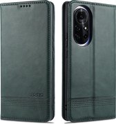 Voor Huawei nova 8 5G AZNS Magnetische Kalf Textuur Horizontale Flip Leren Case met Kaartsleuven & Houder & Portemonnee (Donkergroen)