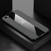 Voor Vivo Y71 XINLI stiksels Doek textuur schokbestendige TPU beschermhoes (grijs)