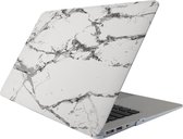 Apple MacBook Air 13 (2010-2019) Case - Mobigear - Marmer Serie - Hardcover - Wit - Apple MacBook Air 13 (2010-2019) Cover