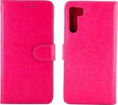 Mobigear Wallet Telefoonhoesje geschikt voor OPPO A91 Hoesje Bookcase Portemonnee - Magenta