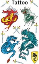 tattoo etiket Z-design Kids pakje a 1 vel draken