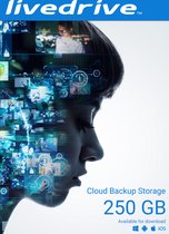Livedrive Cloud Backup Storage 250 Go - 3 appareils mobiles - iOS/Android - 1 an d'abonnement
