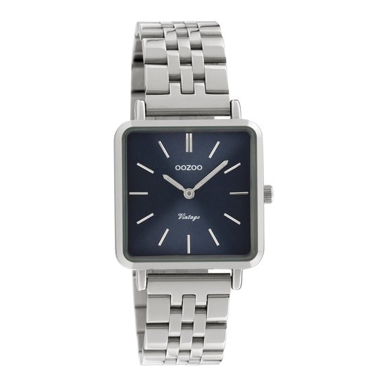 OOZOO Vintage series - zilverkleurige horloge met zilverkleurige roestvrijstalen armband - C9951 - Ø29
