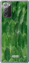 Samsung Galaxy Note 20 Hoesje Transparant TPU Case - Green Scales #ffffff