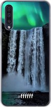 Samsung Galaxy A50s Hoesje Transparant TPU Case - Waterfall Polar Lights #ffffff