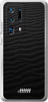 Huawei P40 Pro+ Hoesje Transparant TPU Case - Black Beach #ffffff