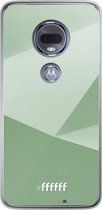 Motorola Moto G7 Hoesje Transparant TPU Case - Fresh Geometric #ffffff