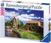 Ravensburger puzzel Schilderachtige molen - Legpuzzel - 1000 stukjes