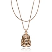 Croyez Jewelry | Jesus Rosegold Layerup | Rope / 65cm / 65cm