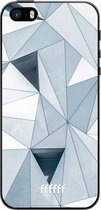 iPhone 5 Hoesje TPU Case - Mirrored Polygon #ffffff