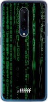 OnePlus 7 Pro Hoesje Transparant TPU Case - Hacking The Matrix #ffffff