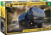 1:35 Zvezda 3697 Kamaz K-5350 "MUSTANG" Russian Three Axle Truck Plastic kit