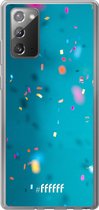 Samsung Galaxy Note 20 Hoesje Transparant TPU Case - Confetti #ffffff
