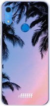 Huawei Y6 (2019) Hoesje Transparant TPU Case - Sunset Palms #ffffff