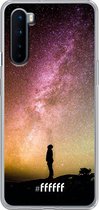 OnePlus Nord Hoesje Transparant TPU Case - Watching the Stars #ffffff